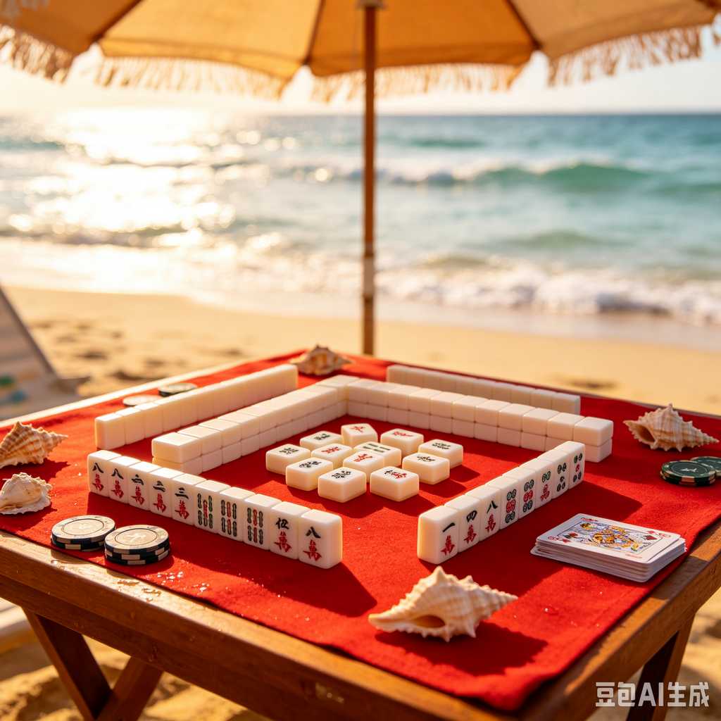 saturated color mahjong set print